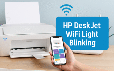 HP DeskJet WiFi Light Blinking – Causes & Easy Fixes (Step-by-Step Guide)